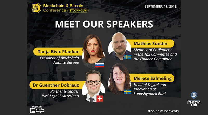 Blockchain & Bitcoin Conference Stockholm в столице Швеции